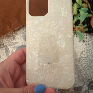 iPhone 12 Loopy Case Iridescent White Phone Case